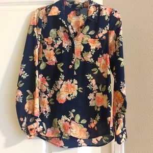 Rue21 Long Sleeved Floral Blouse